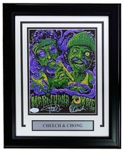 Cheech &amp; Chong Signed Framed 8x10 Marijuana Zombie JSA - £113.93 GBP