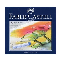 Faber-Castell 128324 Goldfaber Studio Soft Pastel Chalks Pack of 24 Assorted Col - £38.77 GBP