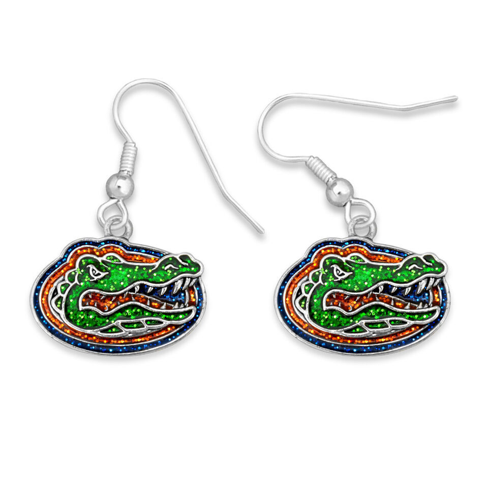 43345 Florida Glitter Logo Earrings