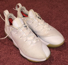Nike Lebron XIV 14 Low Basketball Shoes White Ice  878636-101 Mens Size 9.5 - £24.11 GBP