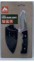 Ozark Trail 7 Inch Fixed Blade Knife W/ Black Polypropylene Handle Inc. Sheath - £13.56 GBP