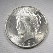 1925 Silver Peace Dollar UNC Coin AN344 - $53.46