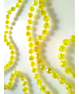 Hippy Mod Era Aurora Borealis Lemon Yellow Retro Beads Unused OLD Stock ... - £7.26 GBP