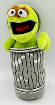 Sesame Street Muppet Oscar The Grouch Plush In Garbage Can 7 inch Nanco - $19.62