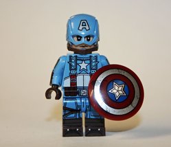Minifigure Custom Captain America First Avenger Marvel - £5.08 GBP