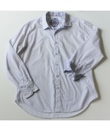 Robert Graham Men&#39;s Geometric Print Light Blue Shirt size L MSRP $198 - £47.36 GBP