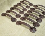 12 Cast Iron Antique Style Barn Handles Gate Pull Shed Door Handles Rust... - $36.99