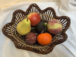 Lot Of 6 Vintage Italian Alabaster Marble Stone Fruit - £69.38 GBP