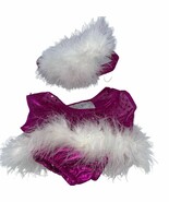 Build-a-Bear Pink Sparkle Leotard with White Trim - $13.10 CAD