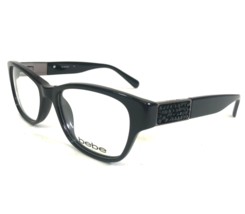 bebe Eyeglasses Frames BB5095 MUST-HAVE 001 JET Black Square Crystals 50-17-135 - $65.24