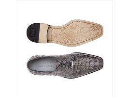 Belvedere Men's Shoes Gray Chapo Genuine Crocodile 1465 image 2