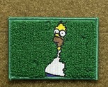   Homer Into The Bushes Embroidered Morale Patch Chenille The Simpsons H... - £9.88 GBP