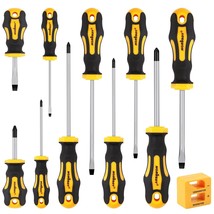 HORUSDY 11-Pieces Screw driver Kit, Magnetic 5 Phillips and 5 Flat Head ... - £15.97 GBP