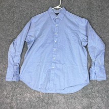 Polo Ralph Lauren PRL Mens Shirt 17 1/2 34 Blue Button Long Sleeve Casual Durham - $24.98