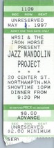 Vintage Jazz Mandolin Project Ticket Stub May 1 1997 Northampton Massachusetts - £19.37 GBP