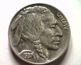 1937 Buffalo Nickel Nice Uncirculated Nice Unc. Original Coin From Bobs Coins - $31.00