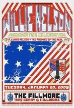 Willie Nelson Poster Fillmore January 2009 Lukas Nelson The Promise Of The Real - £52.71 GBP