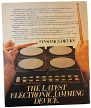 Vintage 1983 Synsonics Drums Electronic Jamming Advertisement Print Ad - $14.84