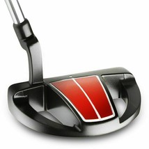 RH Bionik 505 Heel Shafted Golf Putter Black Red Alignment Mallet Plumber Neck - $62.50