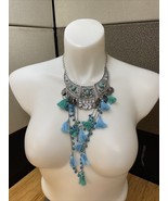 Silver Tone Choker Native American Necklace Fashion Jewelry Estate Find ... - $13.55 CAD