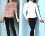 Vogue V1847 8 to 16 Misses or Misses Petite Blouse Top Uncut Sewing Pattern - $23.11