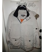 Perry Ellis America Mens Heavy Warm Windbreaker Jacket With Faux Hoodie ... - $633.88 MXN