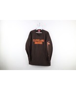 Vtg Mens Medium Faded Spell Out Cleveland Browns Football Long Sleeve T-... - $54.09 CAD