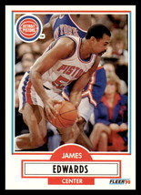 1990-91 Fleer #56 James Edwards Detroit Pistons - £1.59 GBP