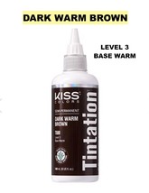 Kiss Tintation Semi-Permanent Hair Color 5 Oz Dk Warm Brown T880 Level: 3 - £4.49 GBP