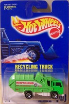 Hot Wheels Recycling Truck #143 Blue &amp; White card item #2073-0910 &#39;n protecto ^G - £25.84 GBP