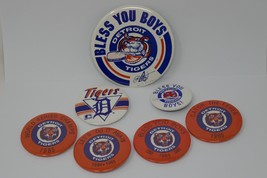 Detroit Tigers 1984 1985 Bless You Boys World Series Buttons Lot - £39.95 GBP