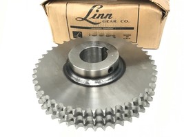 NEW LINN GEAR CO. 60L45 TRIPLE STRAND SPROCKET #60 CHAIN 45 TEETH 2-1/2&quot;... - £632.85 GBP