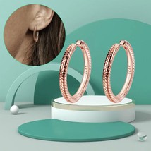 100% 925 Silver 2022 Trendy Gold Color Earrings For Women Fashion Earrings Origi - £9.37 GBP