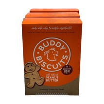 Buddy Biscuits Whole Grain Natural Peanut Butter Crunchy Treats for Dogs QTY 3 - £25.52 GBP