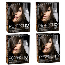 4-Pack New Clairol Nice&#39;n Easy Perfect 10 Permanent Hair Dye 5A Medium A... - £52.33 GBP