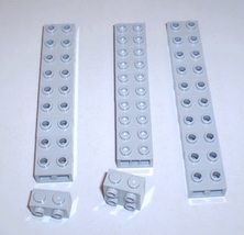 26 Used Lego 1 x 2 - 1 x 2 x 1 2/3 Medium Stone Technic Bricks w Studs on Side  - £7.95 GBP