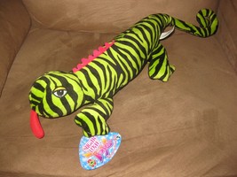 Green Lizard w stripes Brand New Plush NWT Stuffed Animal w Tags 20&quot; Sugar Loaf - £6.33 GBP