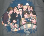 TeeFury Doctor Who LARGE &quot;Doctor Selfie&quot; Doctor Who Tribute CHARCOAL - $14.00