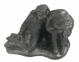 Michael Ricker Pewter Boy and Girl Figurine - £21.14 GBP