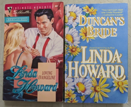 Linda Howard Lot Duncan&#39;s Bride Loving Evangeline x2 - £3.88 GBP