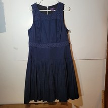 NWT NYDJ (Not Your Daughter&#39;s Jeans) indigo Lace Covered sleeveless dres... - £18.38 GBP