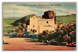 Pueblo Park of Red Rocks Denver Colorado CO Linen Postcard Z2 - £2.28 GBP