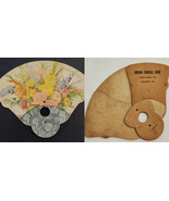 vintage BROWN FUNERAL HOME christiana paradise pa pa HAND FAN ad cardboard - £37.60 GBP