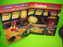 Victory Pinball FLYER 1987 Original NOS Race Diving Car Artwork Vintage - £11.81 GBP