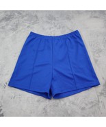Clipper Shorts Womens XL Blue High Waist Elastic Waist Activewear Bottoms - £17.90 GBP