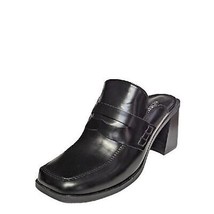 Seychelles Anthropologie Brand Kami Black Block Heel Loafer Mules Size 8.5  New - £35.83 GBP