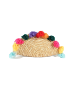 Taco Clutch Purse Taco Money Woven Straw with Colorful Tassels - £9.32 GBP