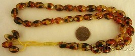 Prayer Worry Beads Real Cognac Amber + Mother of Pearl Fantastic New material - £90.73 GBP
