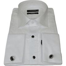 Men's Makrom Turkey Formal Tuxedo Shirt Cotton Lay-down 5676-420 White image 2