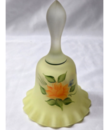 Vintage WESTMORELAND 6.75&quot; Art Glass Bell - Satin Finish Hand Painted By... - $33.17 CAD